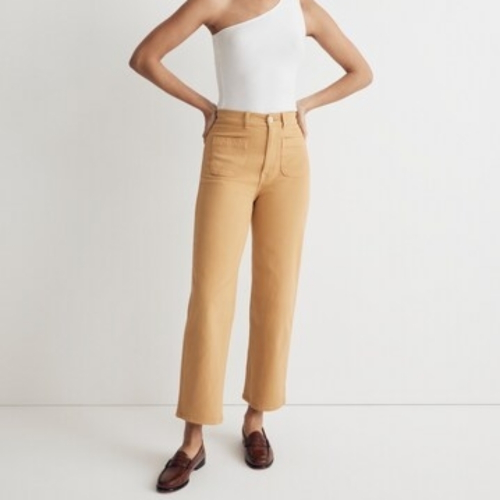 Madewell The Perfect Vintage Wide Leg Crop Pant